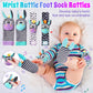 Baby Rattles 0-6 Months: Newborn Infant Rattle Toys - Teething Set With Wrist Socks