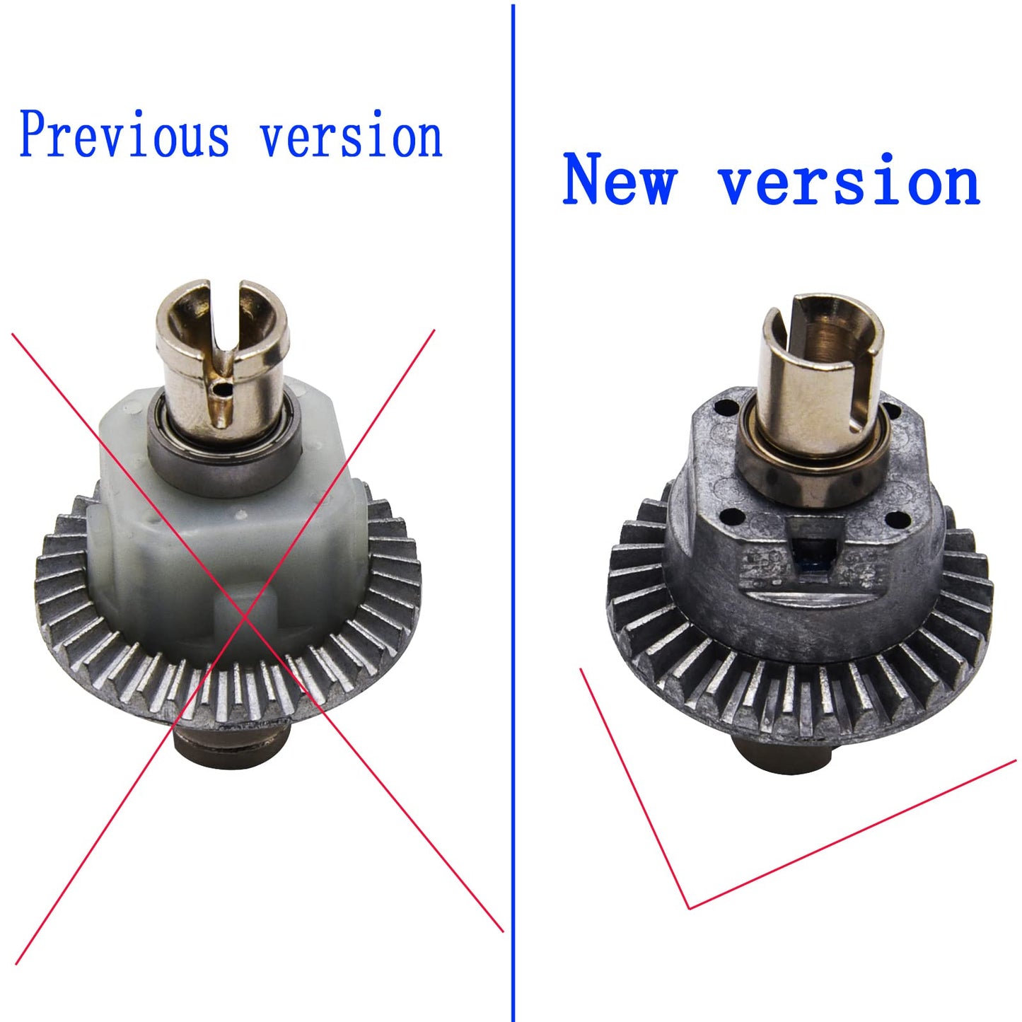 Blomiky 2 Pack New Version 9125 25-ZJ06 Differential Gear Spare Parts for 1/10 Scale Blomiky 9125 RC Car 9125 Differential 2