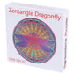 Bgraamiens Puzzle-Zentangle Dragonfly-1000 Pieces Vivid Dragonfly Round Mandala Puzzle Color Challenge Jigsaw Puzzles