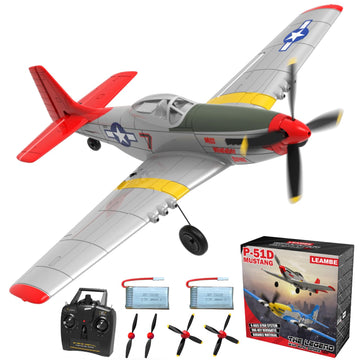 LEAMBE RC Plane, Remote Control Aircraft with 3 Modes, White, Model YKFJ-1, Easy U-Turns for Adults & Kids
