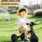 BAUTIA Tricycle for Toddlers 1-3, 4 in 1 Baby Balance Bike 1 2 Year Old Boy Girl Birthday Gift, Kids Bicycle Outdoor Toy with Re