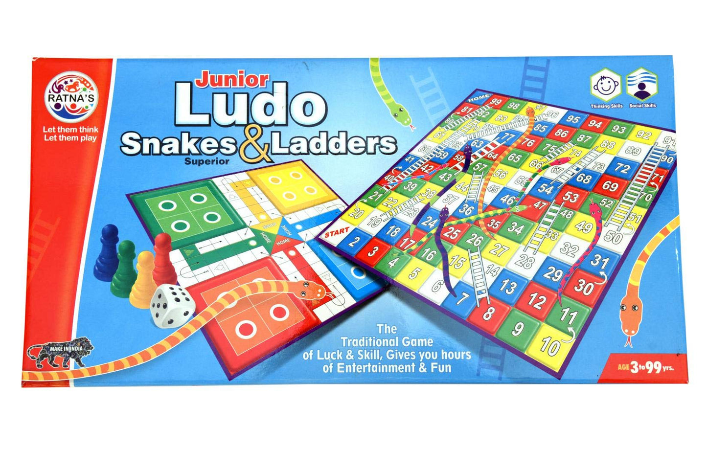 RatnaS Classic Strategy Game Ludo For Kids (Small)