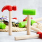 8 Pcs Toy Hammer Simulation Wooden Hammers Plastic Small Hammer Toy Tools Maintenance Tools Pretend Play Educational Toys for Te
