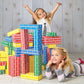 Lillian Vernon Primary Building Bricks - Kids Cardboard Bricks, Each 9' X 4' X 2' (Set Of 24)