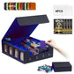 Pluscraft Card Storage Box 3200+ MTG Commander Deck Box TCG Deck Case with Display Windows Dice Tray,Card Organizer 30 Colorful
