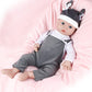 Ivita 18 Inch Silicone Baby Dolls Boy,Not Vinyl Material Dolls,Real Full Body Silicone Reborn Baby Dolls,Newborn Baby Dolls