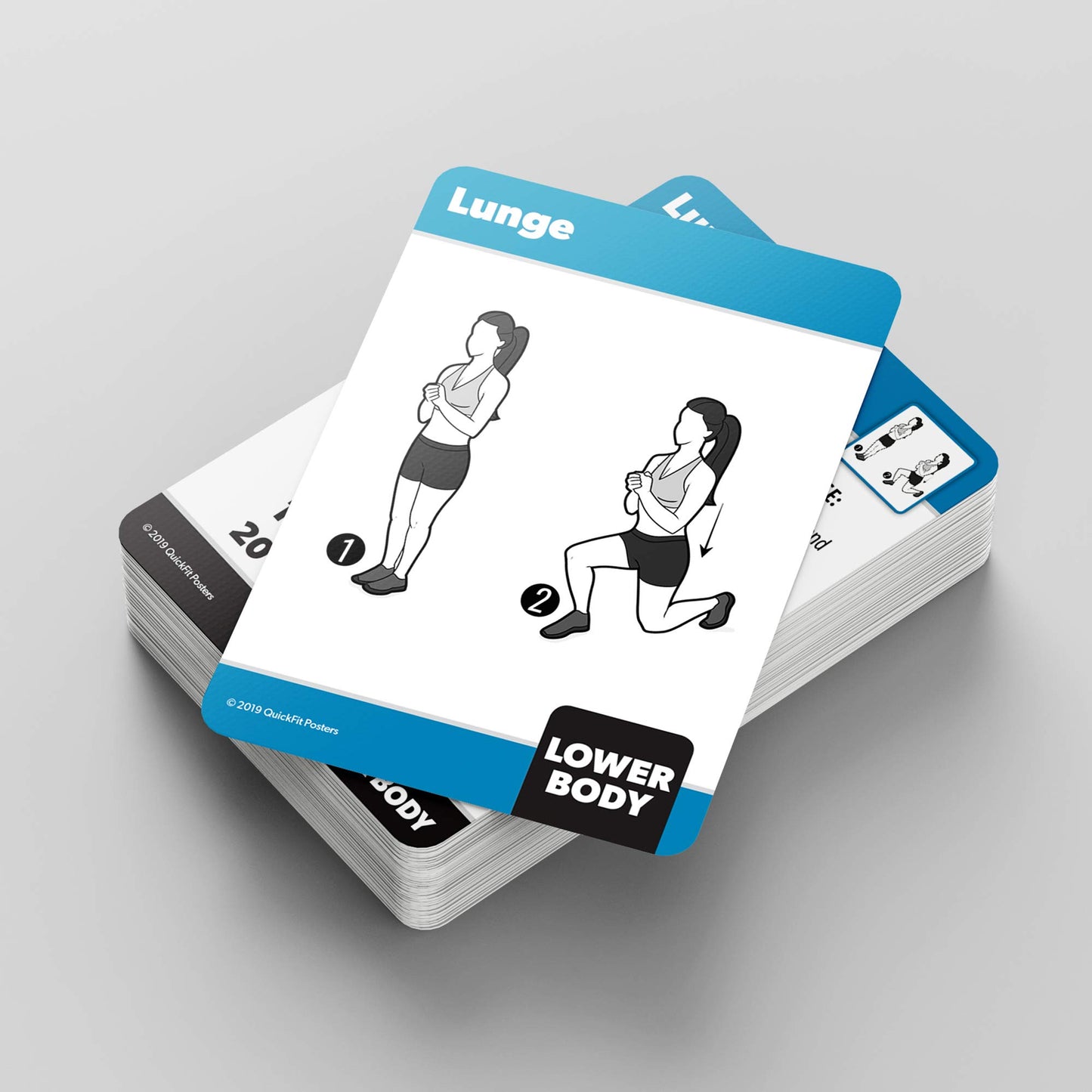 Palace Learning Bodyweight Exercise Cards - Fitness Playing Cards, 50+ Workouts, 2.5" x 3.5", Black, Plastic Material