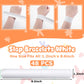 LovesTown 48PCS Slap Bracelets White, Party Slap Bracelets DIY Wrist Bands Bulk Blank Snap Band for Kids Birthday Party Favors S