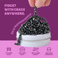 Lcvuuk Magnetic Ferrite Putty Rocks,Black More Than 300 Weak Magnetic Smooth Ferrite Pebbles, Magnet Rock Desk Toys And Time-Kil