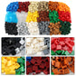 Feleph 1  1 Square Tiles 1000PCS Flat Bricks MOC Pieces and Parts, 18 Colors Bulk Studs Building Accessories for Smooth Surface,