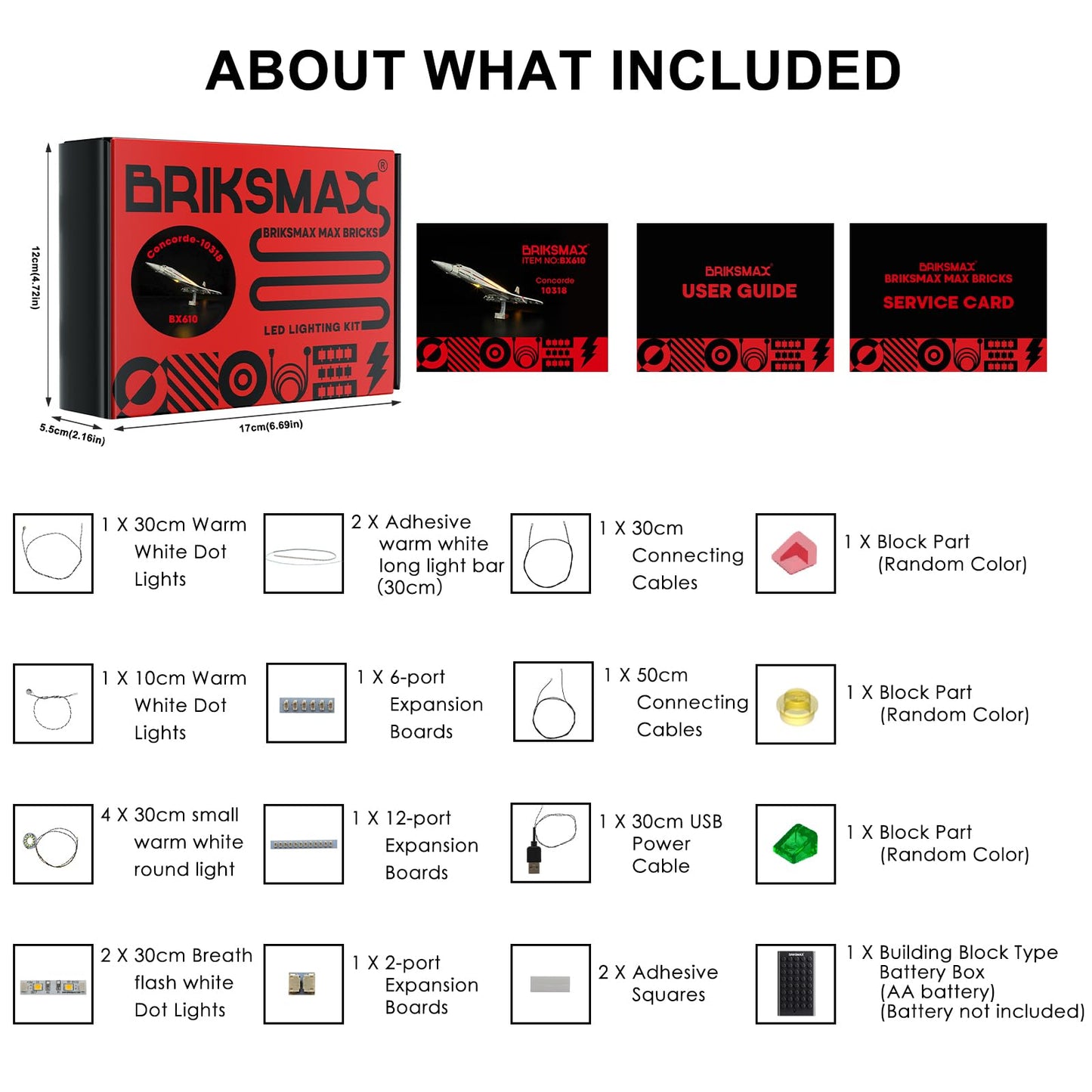 Briksmax Lighting Kit For Lego Icons Concorde - Compatible With Lego 10318 Building Set- Not Include Lego Set
