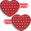 Petbsnvb Red Heart Shaped Pop Bubble Valentines Fidget Toy With Letters And Numbers, Xmas Gift Sensory Toy With Alphabets Kids Birthday Party Classroom Prize Stress Reliever