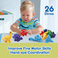Gkdoms Alphabet Dinosaurs Matching Letters Toy, 26 Pcs Double-Sided Abc Dinosaur With Uppercase Lowercase, Match And Snap Fine Motor Game Preschool Learning Toys Gifts For Ages 18+ Months