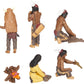Woodland Scenics SP4443 1.5-Inch Scene Setters Figurine  Native Americans  5/Pack
