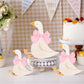 Lineshading 3 Pcs Silly Goose Birthday Party Decoration Pink Bow Wooden Silly Goose Baby Shower Decor Funny Table Centerpiece Gi
