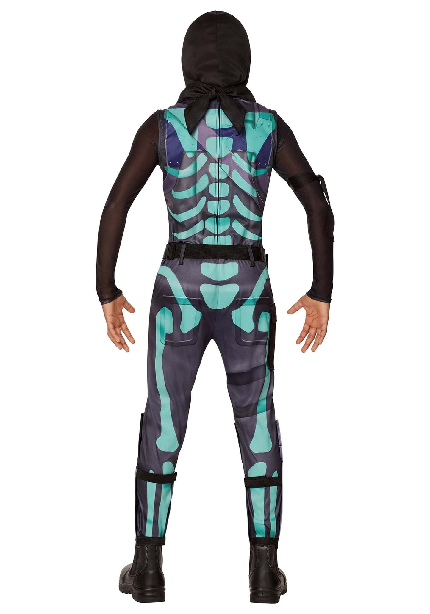 Inspirit Designs Licensed Fortnite Green Skull Trooper With Glow In The Dark Mask, Youth Costume, M