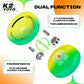 Magicyoyo K2 Responsive Yoyo For Kids, Professional Yoyo For Beginner, Dual Purpose Yo-Yo Replacement Unresponsive Bearing For Adults/Advanced+12 Yo Yo Strings+Bearing Remover (Yellow Green Gradient)