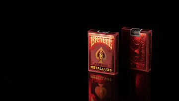 Bicycle Metalluxe Red Playing Cards - Premium Metal Foil Finish - Poker Size