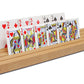 Vinjoe Large Wooden Playing Card Holders Tray Racks Organizer For Kids Seniors Adults, Premium Solid Beechwood Playing Card Hold