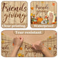 Friendsgiving Party Decorations-3Pcs Friendsgiving Tablecloth Fall Maple Leaves Pumpkin Friendsgiving Table Cover For Friendsgiv