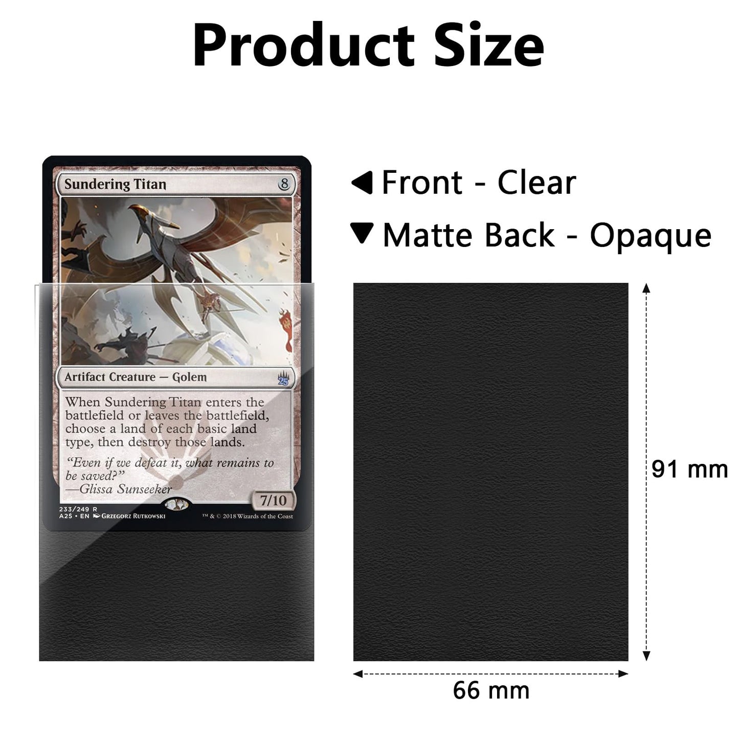 120Pack Mtg Card Sleeves Toploaders For Trading Cards, Matte Card Sleeves Deck Card Protectors, Standard Mtg Perfect Shuffling F