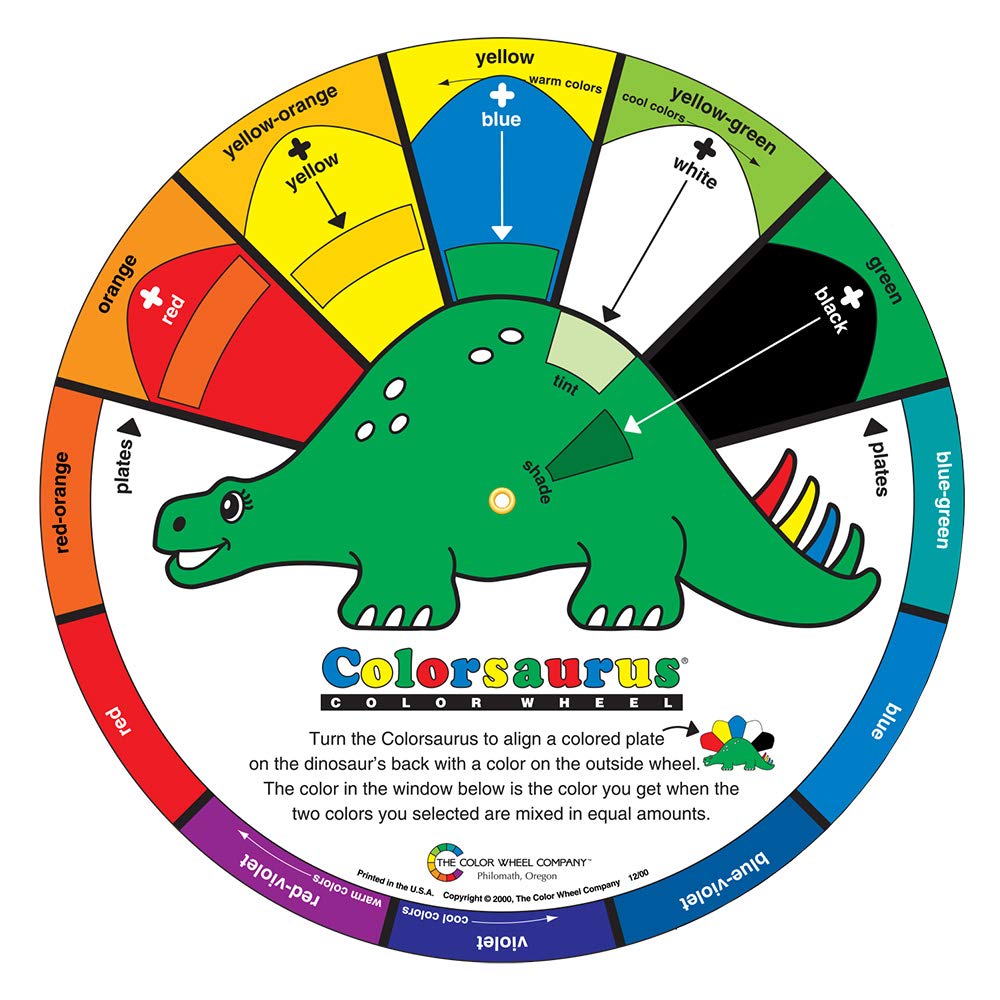 Color Wheel Childrens Colorsaurus