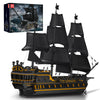 Mould King Large Pirates Ship Model Building Kits  MOC Black Pearl Ship Model Construction Set to Build  Building Block Ship Toys Gift for Age 14+/mature-themed Collections Enthusiasts (5266+Pieces)