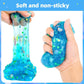 Crystal Slime Kit, 5 Pack Crunchy Clear Glitter Christmas Slime Party Favor Gifts, Stress Relief Toy For Girls And Boys, Soft No