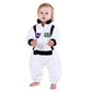 Hsctek Toddler Astronaut Costume, Baby Space Cosplay Infant Boys Girls, Newborn Halloween Suit Costume Kids White 4T