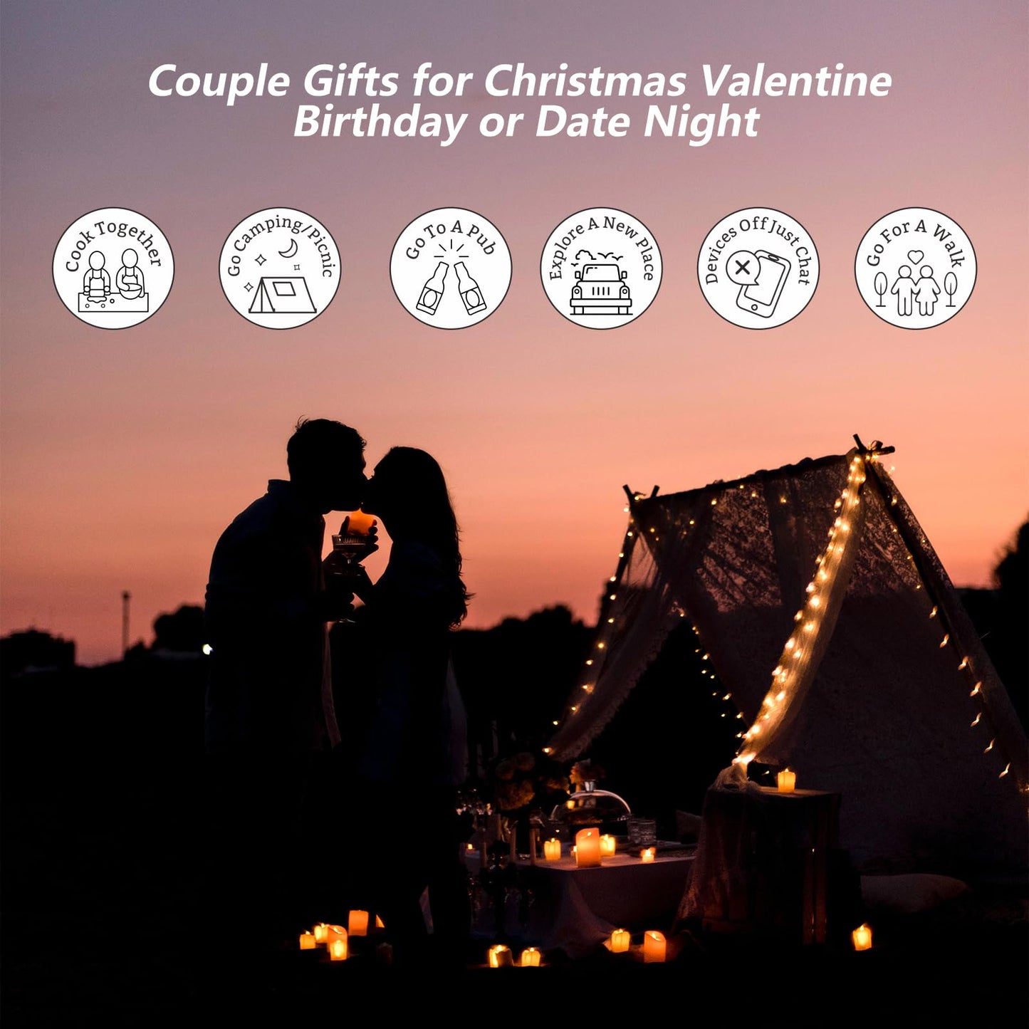 Couple Games for Date Night Boyfriend Gifts from Girlfriend 50th 11th Anniversary Steel Gifts 25th Anniversary Day Gift Couple H