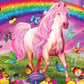 Masterpieces 60 Piece Glow In The Dark Fantasy Puzzle For Kids - Rainbow World - 14''X19'' - Screen-Free Fun!