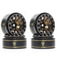 TREAL 1.0 Beadlock Wheels 12 Spokes Classic Rims (4P) for SCX24 AX24 FCX24 TRX4M 1/24 1/18 Crawler Car-Type I(Bronze)