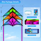 YFAFENGS 3-Pack Delta Kites Set for Beach & Outdoor - Easy Fly Kites for Kids Ages 4-8  8-12 & mature-themeds  Durable Wind-Resistant Frame(Gradient Purple/Green/Orange)