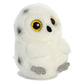 Aurora® Round Rolly Pet™ Hoot Owl™ Stuffed Animal - Adorable Companions - On-The-Go Fun - White 5 Inches