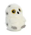 Aurora Round Rolly Pet Hoot Owl Stuffed Animal - White 5 Inches, Polyester, Model 16832 - Adorable On-The-Go Companion