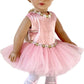 Prima Ballerina - 3 Piece Ballerina Outfit Fits 18 Inch Doll - Pink Leotard With Tutu, White Tights And Ballet Shoes (Doll Not Included)