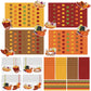 24 Sets Thanksgiving Crafts for Kids DIY Fall Pumpkin Placemat Turkey Maple Leaves Stickers Autumn Ornaments Paper Table Mats fo