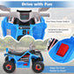 Honey Joy Ride On Atv, 6V Battery Powered Toddler Ride On Toy, Electric Vehicle For Kids, Forward/Backward, Foot Pedal, 4 Wheeler Quad Car, Gift For Boys And Girls (Blue)