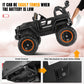 Hikole 24V Kids Jeeps Ride On Car With Width Seat, 2 Seater Battery Powered Electric Car, 4X100W Powerful Engine,Soft Braking,Remote Control, 24 Volt Ride On Toy For Boys Girls, Black