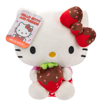 Hello Kitty And Friends 8' Plush With Chocolate Covered Strawberry - Officially Licensed Sanrio Product - Cute Soft Doll Stuffed Animal Toy - Easter Basket Stuffer Gift For Kids, Boys, Girls - 2+