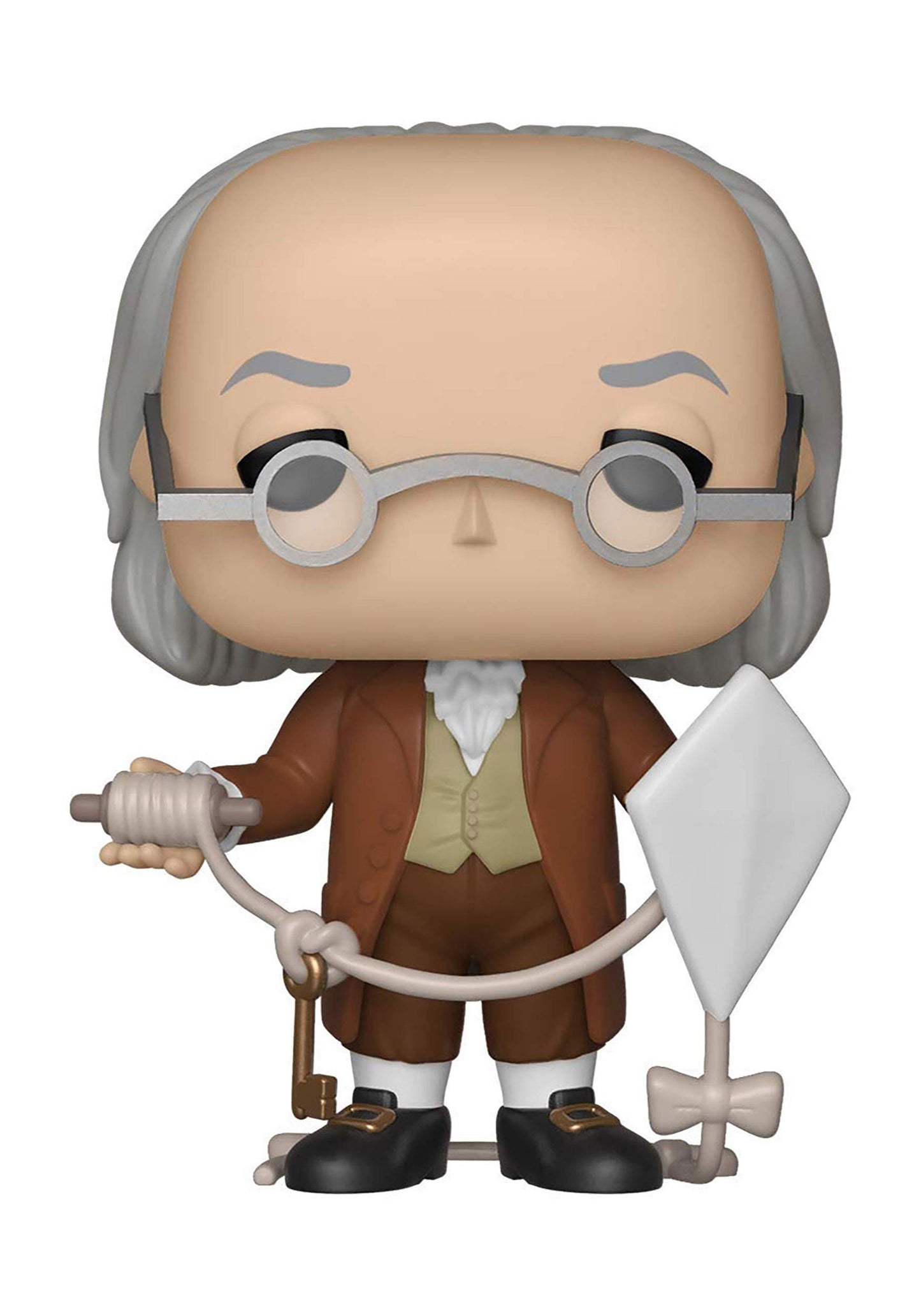 Funko Pop! Icons History - Benjamin Franklin 3.75" Tall Multicolor Resin Collectible, Model FK41709