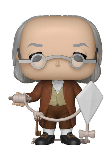Funko Pop! Icons History - Benjamin Franklin 3.75" Tall Multicolor Resin Collectible, Model FK41709