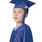 GraduatePro Kindergarten Graduation Cap and Gown Package Class of 2025 for Kids with Stole Certificate as Party Gift Royal 30