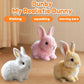 Yeopopshop Super Realistic Bunny Toys, Interactive Electronic Pet Toys, Fluffy That Can Breathe And Move, Easter Plush Bunny Chi