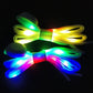 DINUOSEN LED White Shoelaces Light Up Shoe laces 3 Modes 7 colors flashing Shoestrings