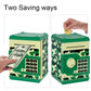 Adevena Electronic Piggy Bank, Mini Atm Password Money Bank Cash Coins Saving Box For Kids, Cartoon Safe Bank Box Perfect Toy Gifts For Boys Girls (Camouflage Green)