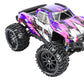 RCAWD Pre-Glued 12mm Hex Adapter Wheel and Tire Set Rubber Nylon Upgrades Parts for 1/16 1/18 Monster Truck with Foam Inserts fo