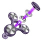 ATESSON Fidget Spinner Toy  4 to 10 min Spins  Ultra Durable Stainless Steel  Bearing High Speed Precision Metal Material Hand Spinner Purple