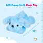Wewill 10'' Light Up Blue Puppy Dog Led Stuffed Animal With Colorful Night Light Glow Soft Plush Toy Gifts For Kids On Christmas Birthday Valentines Day