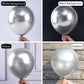 Partywoo Metallic Silver Balloons, 100 Pcs Silver Metallic Balloons Different Sizes Pack Of 36 Inch 18 Inch 12 Inch 10 Inch 5 Inch Chrome Silver Balloons For Birthday Party Decorations, Silver-G102
